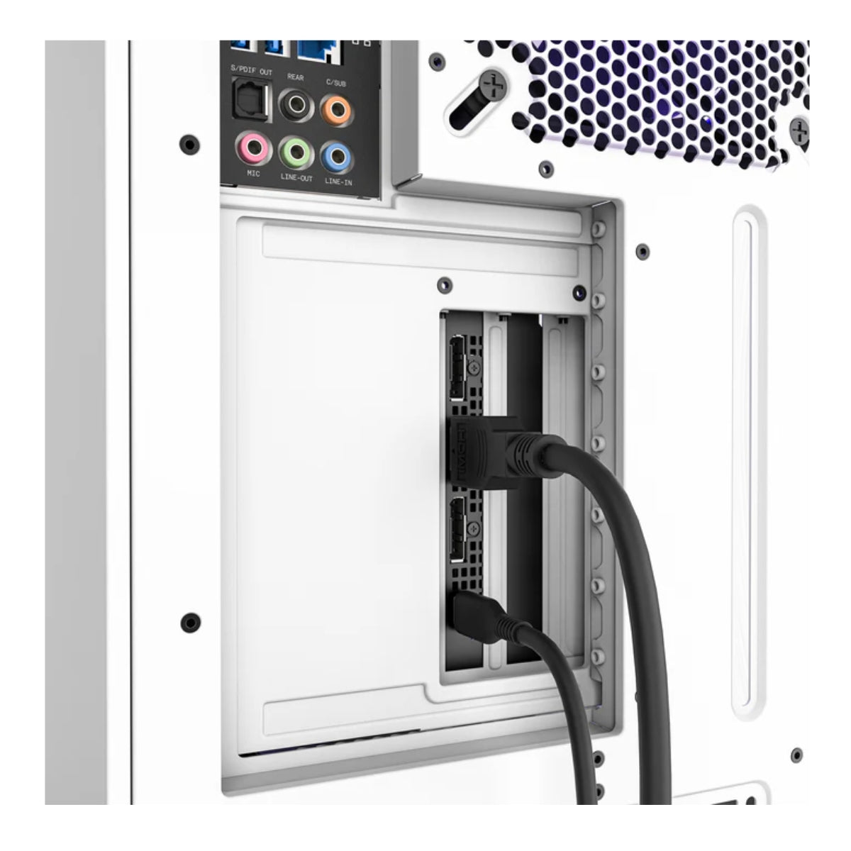 NZXT Vertical GPU Mounting Kit White AB-RH175-W1, 175 mm PCIe 4.0x16 Riser Cable, GPU Holder, Sturdy Steel Bracket, Fits perfectly with NZXT H5, H7 and H9 Series