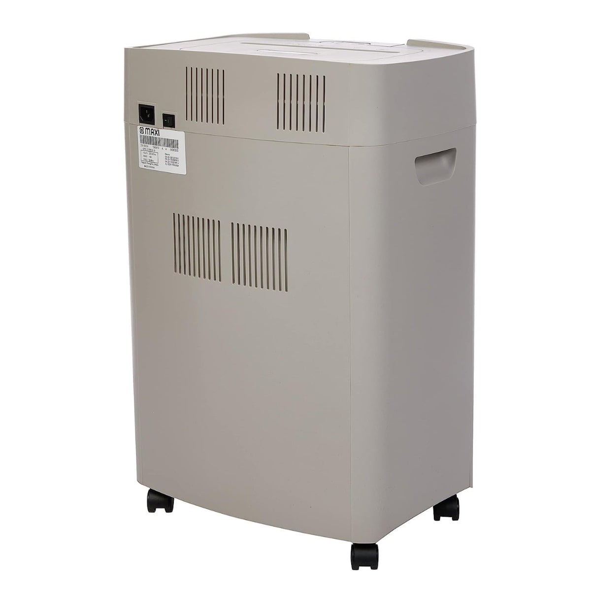 Maxi Micro Cut Shredder MX-DM800M – High Security Micro-Cut, 8-Sheet Capacity, 2×12mm Shred Size, 15L Bin, P-5 Security Level, Black/Grey