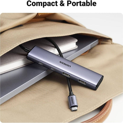 UGREEN USB-C to 2×USB-A + 2×USB-C Hub | 4-Port USB Expansion Hub