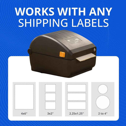 Zebra ZD220 TT Label Printer, 203 dpi/8 Dots Per mm Resolution, 4 in./102 mm Per Second Print Speed, Peeler, EPLII, ZPLII, USB | ZD22042-T0EG00EZ
