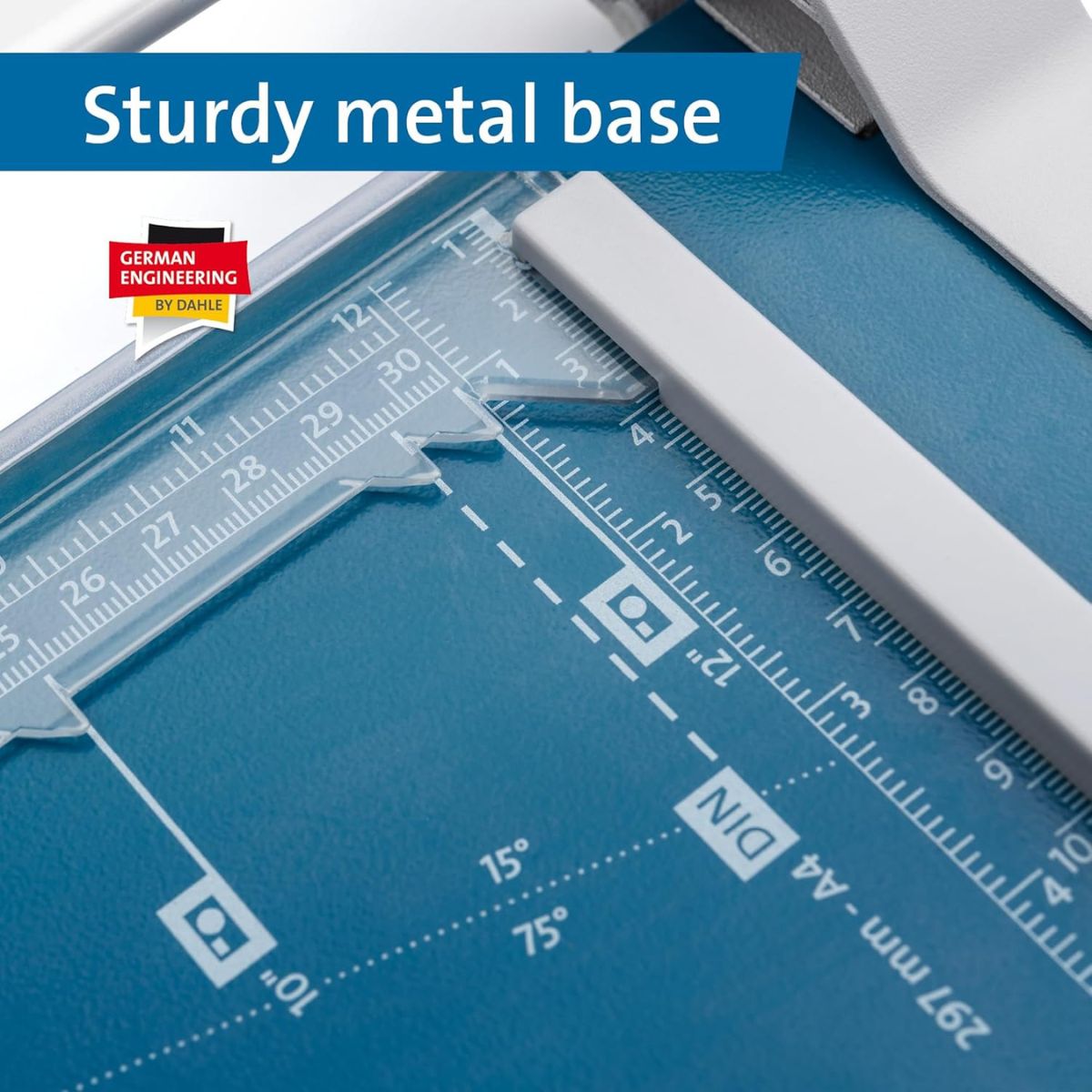 Dahle 507 Craft Creative DIN A4 Self-Sharpening Paper Trimmer | Safety Cutting Protection | Blue | DHL 00507-24040