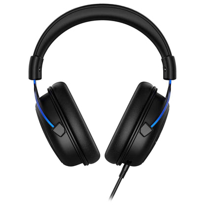 HyperX Cloud 4P5H9AM Wired Gaming Headset – PS5/PS4 Compatible, Noise-Cancelling Mic, Immersive Audio (Black/Blue)