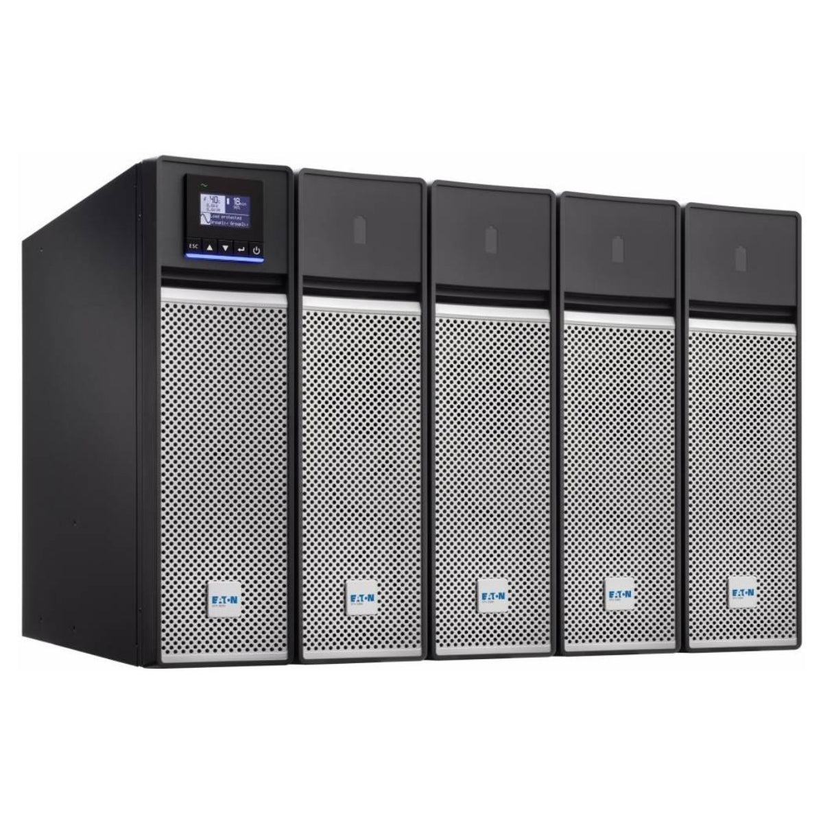 Eaton 5PX3000IRT3UG2 5PX Gen2 UPS, 3000VA / 3000W Capacity, Line Interactive Topology, 230V Output Voltage, 50-60 Hz Operational Frequency, Black/silver | 5PX3000IRT3UG2
