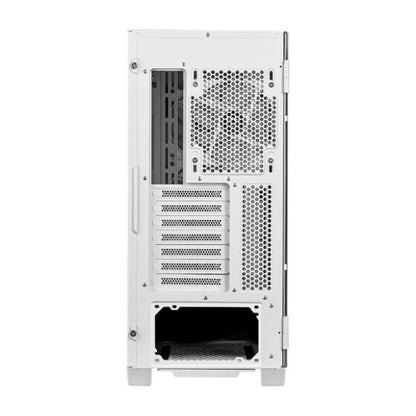 MSI MPG VELOX 100R Mid-Tower ATX Gaming PC White Case, Tempered Glass Front Panel, 4x 120mm ARGB Fans, Support Up to 360mm Radiator, Vertical GPU Mount, Optimized Airflow, Type-C