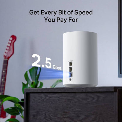 MERCUSYS Halo E27BE Whole Home Mesh Wi-Fi 7 System | BE3600 Dual-Band | 2880Mbps 5GHz + 688Mbps 2.4GHz | MLO &amp; 4K-QAM | 2.5Gbps + 2× Gigabit Ports | 200+ Devices | 460m² Coverage | 2-Pack
