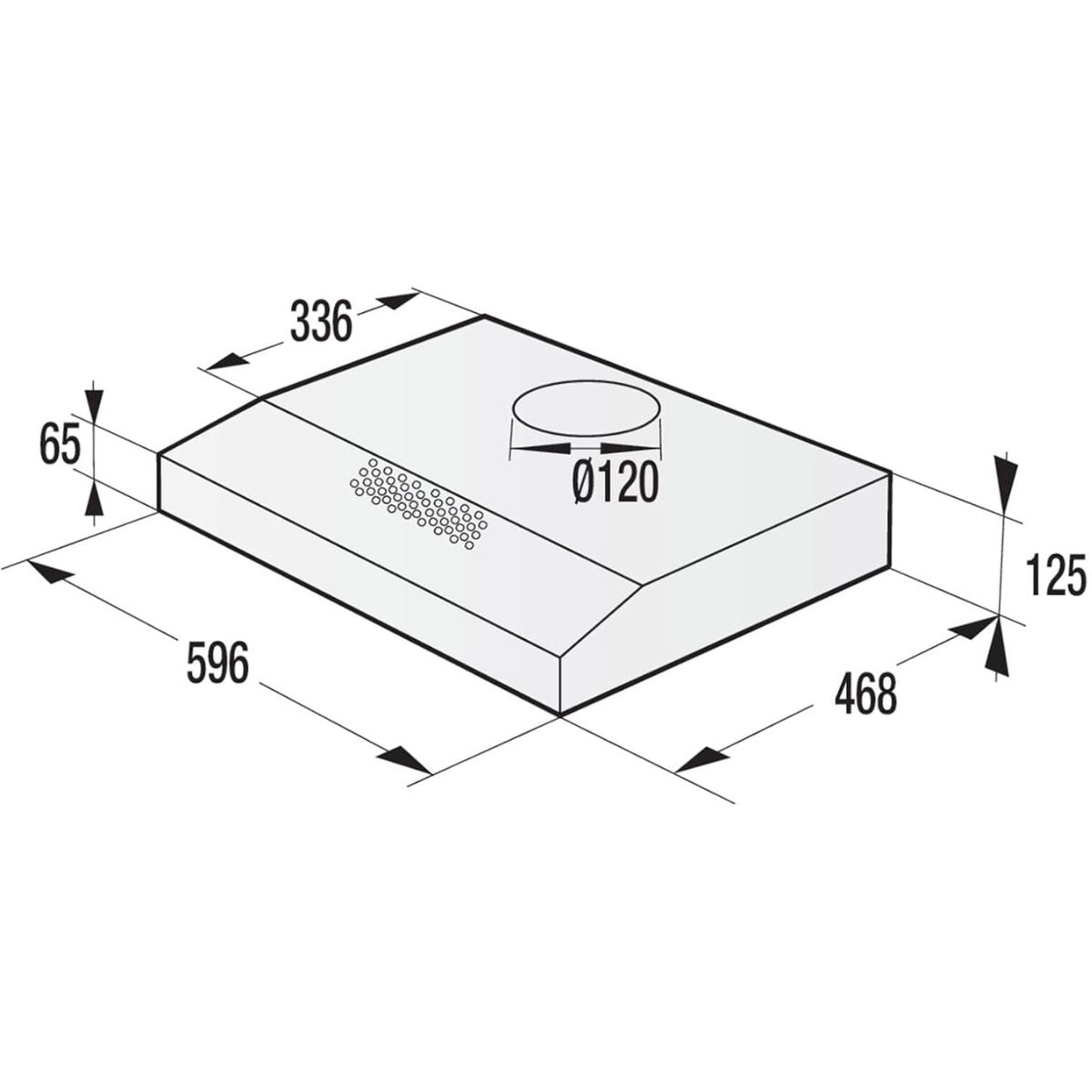 Gorenje WHU629ES/S Undercabinet Cooker Hood, 60cm, High Extraction Rate, Re-Circulating &amp; Ducted Ventilation, Quiet Operation, LED Lighting, Silver
