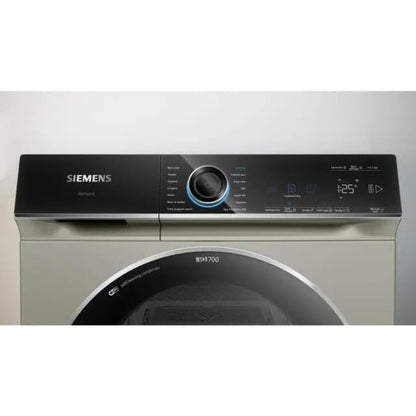 Siemens iQ700 WQ45B2BXGC 9kg Heat Pump Dryer – Home Connect, Silver Inox, Smart Connectivity