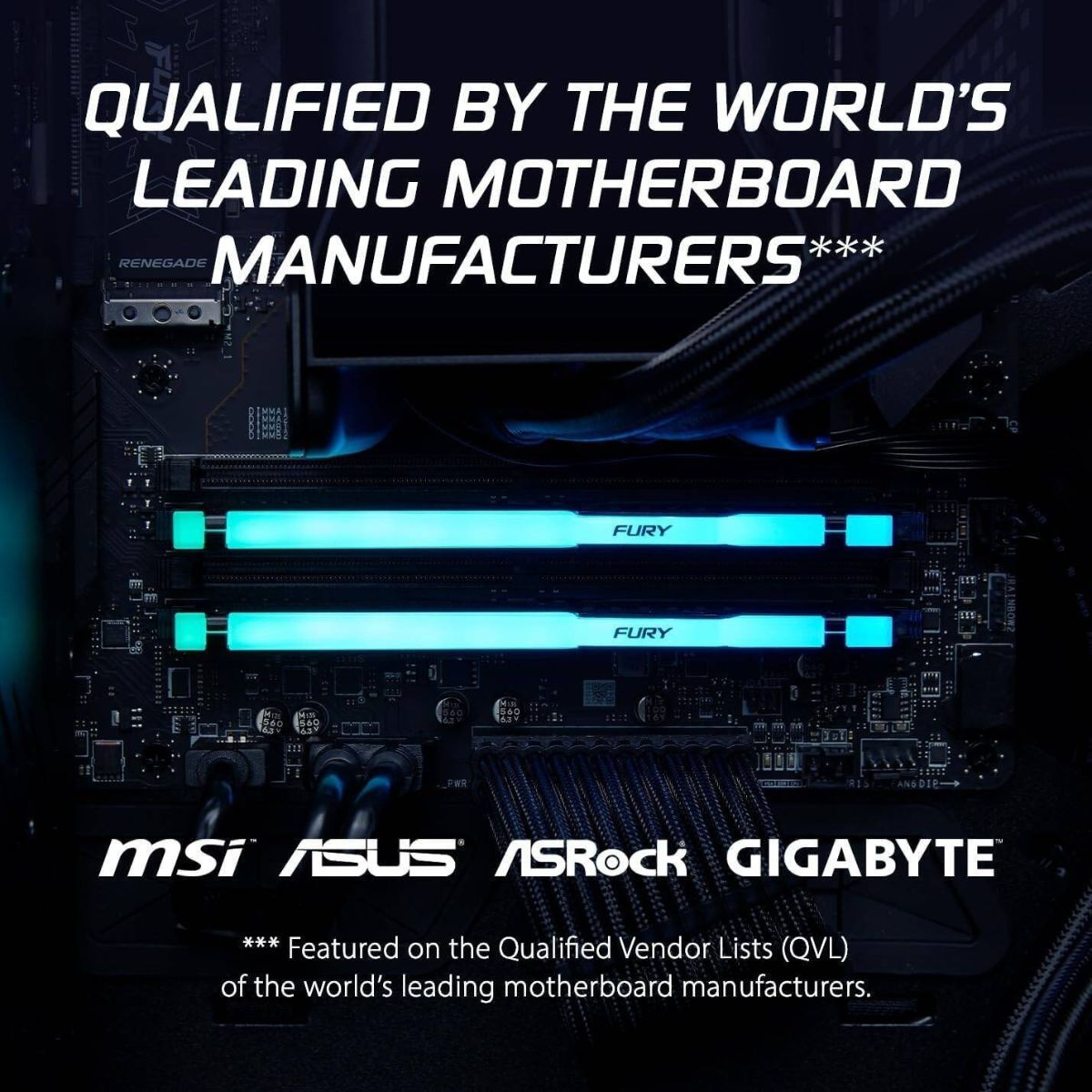 Kingston FURY Beast RGB 64GB DDR5 Desktop Memory Kit | 6000MT/s Memory Speed | CL36 Latency | Dual Channel Kit | Intel XMP 3.0 &amp; AMD EXPO Ready | Black | KF560C36BBE2AK2-64