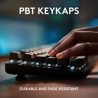 Logitech G413 TKL SE Mechanical Gaming Keyboard – English / Arabic Layout, TKL, Tactile Switches, PBT Keycaps, White Backlight, Black