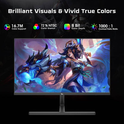 Twisted Minds TM27FHD180IPS Blaze Series Gaming Monitor, 27" FHD IPS Display, 180Hz Refresh Rate, 0.5ms Response Time, NVIDIA G-Sync Compatible, 16.7M Colors, Black | TM27FHD180IPS