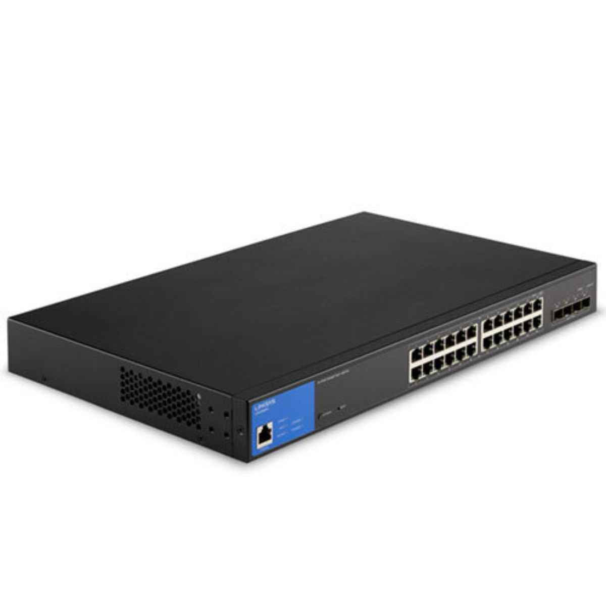 Linksys LGS328MPC 24-Port Managed Gigabit PoE+ Switch – Layer 3, 410W PoE, 10G SFP+ Uplinks