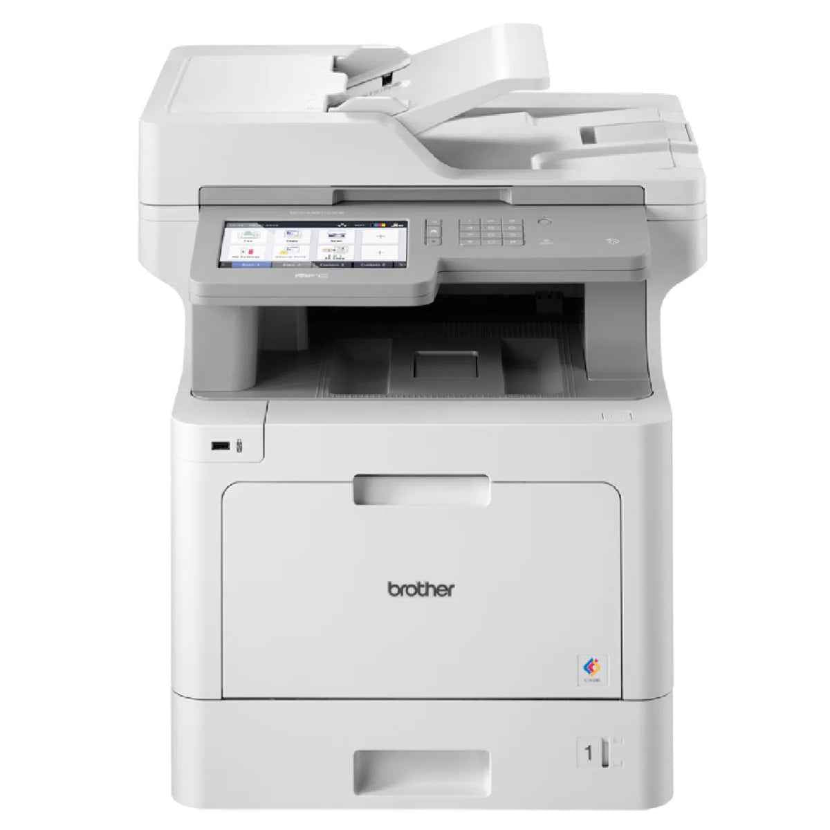 Brother MFC-L9570CDW All-In-One Color Laser Printer, 31ppm Prints Speed, Automatic 2-Sided Print, 100ipm Scan Speed, 6.9" Touchscreen LCD, 300 Sheet Paper Input, White | 8CE88800141