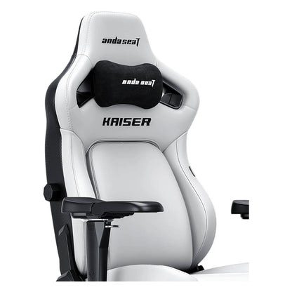 AndaSeat Kaiser 4 Series XL – Premium PVC Leather Gaming Chair (Cloudy White)