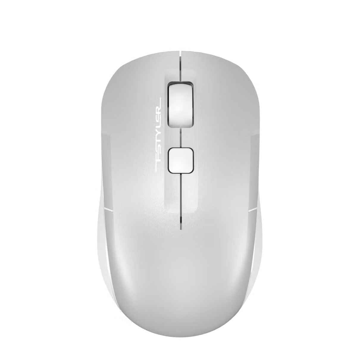 A4Tech Fstyler FB26CS Air2 Wireless Mouse – Dual Mode (BT + 2.4G), Rechargeable, Desk + Air Control, White Backlit