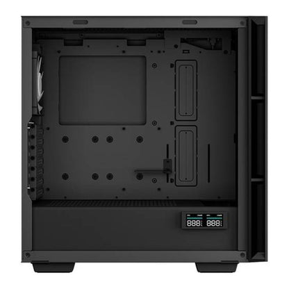DeepCool CH560 Digital ATX Mid-Tower Computer Case | Real-Time Digital Display | Hybrid Airflow Tempered Glass Panel | ATX Motherboard Support | ABS + SPCC + Tempered Glass Construction | Black | R-CH560-BKAPE4D-G-1