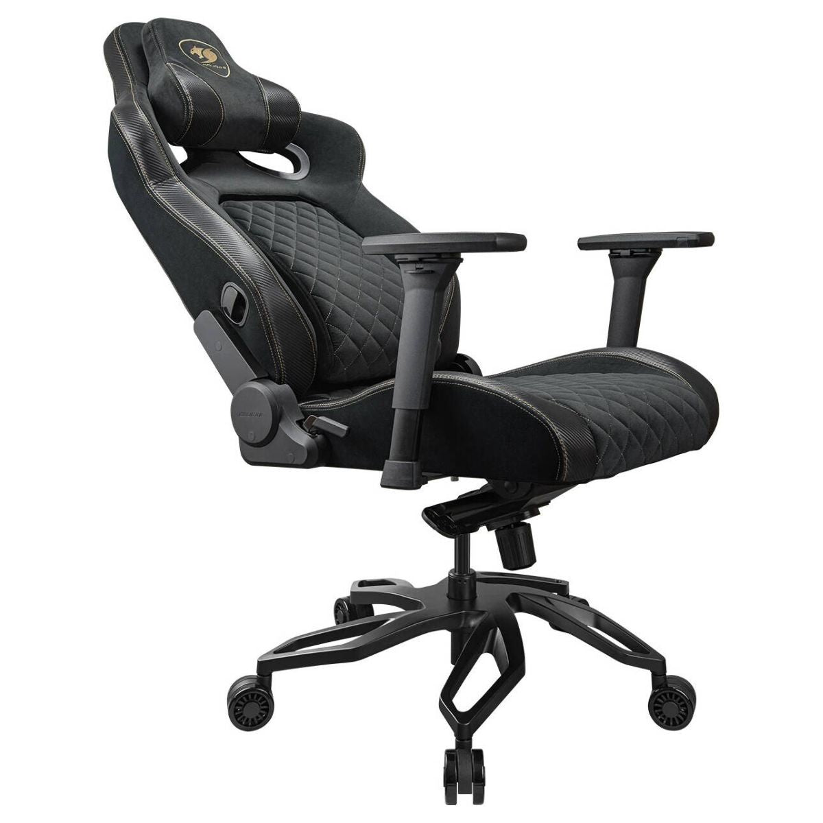 Cougar Titan Pro V2 Gold F Gaming Chair – LiftBack Support, Velvet Upholstery, 4D Armrests