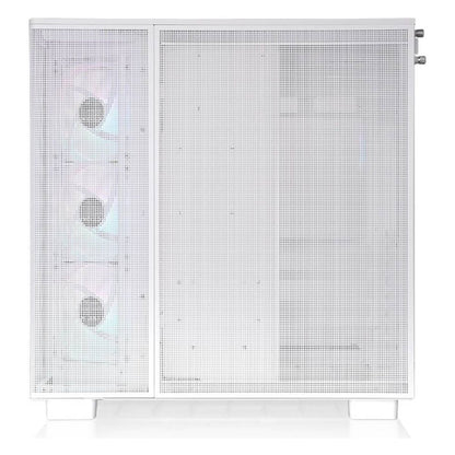 Thermaltake View 380 XL TG ARGB Mid Tower PC Case, 4x 120mm aRGB Lite Pre-Installed Fans, Up to 360mm Radiator & 10x Fan Support, USB Type-C x1, USB 3.0 x2, HD Audio, White | CA-11E-00M6WN-00