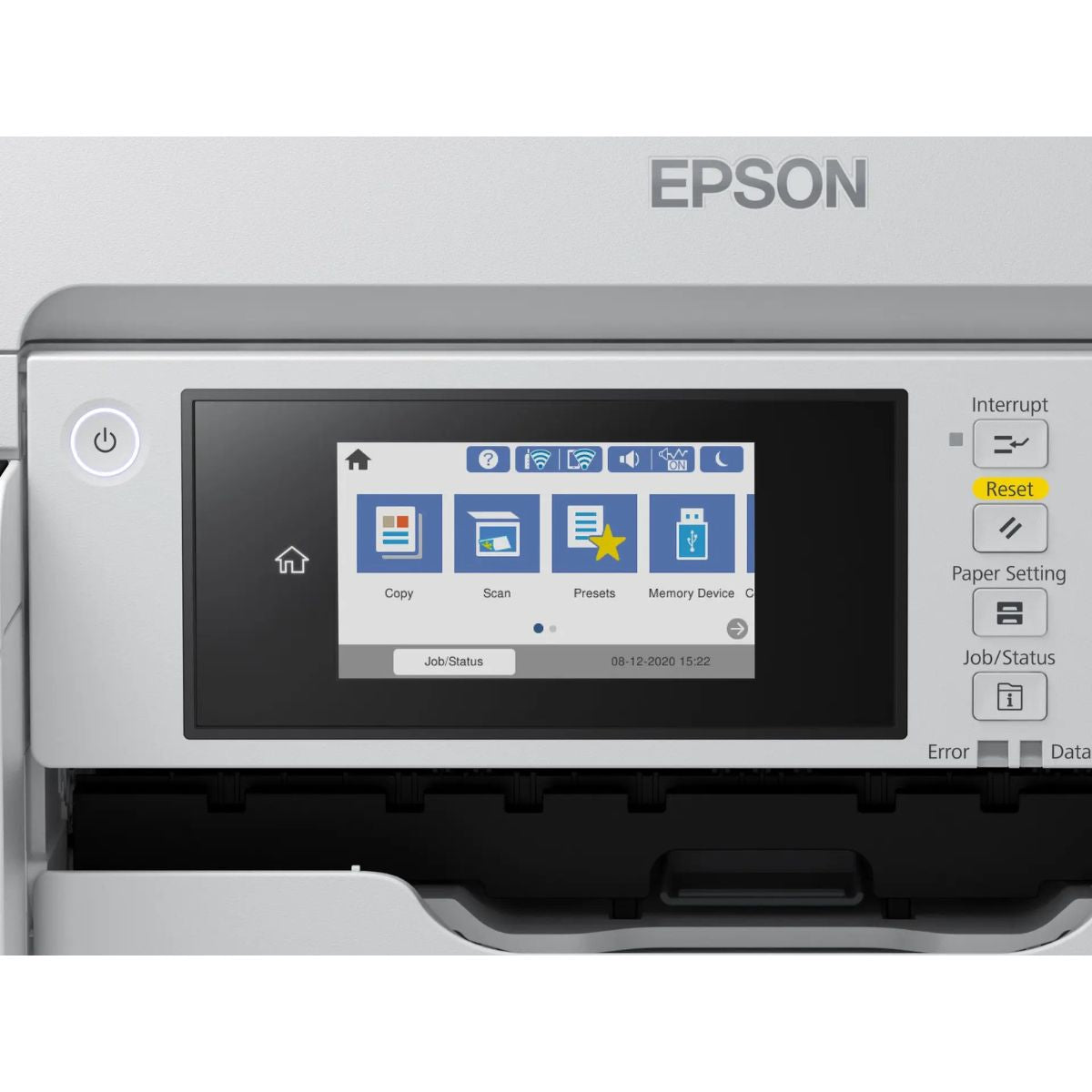Epson EcoTank Pro M15180 3-in-1 Mono ( Black ) A3 Touchscreen Printer, 4800 x1200 DPI, 25ppm Print Speed, 125 Sheets Output Tray Capacity,, 66,000 Pages / Month Print Volume, White | C11CJ41407BY