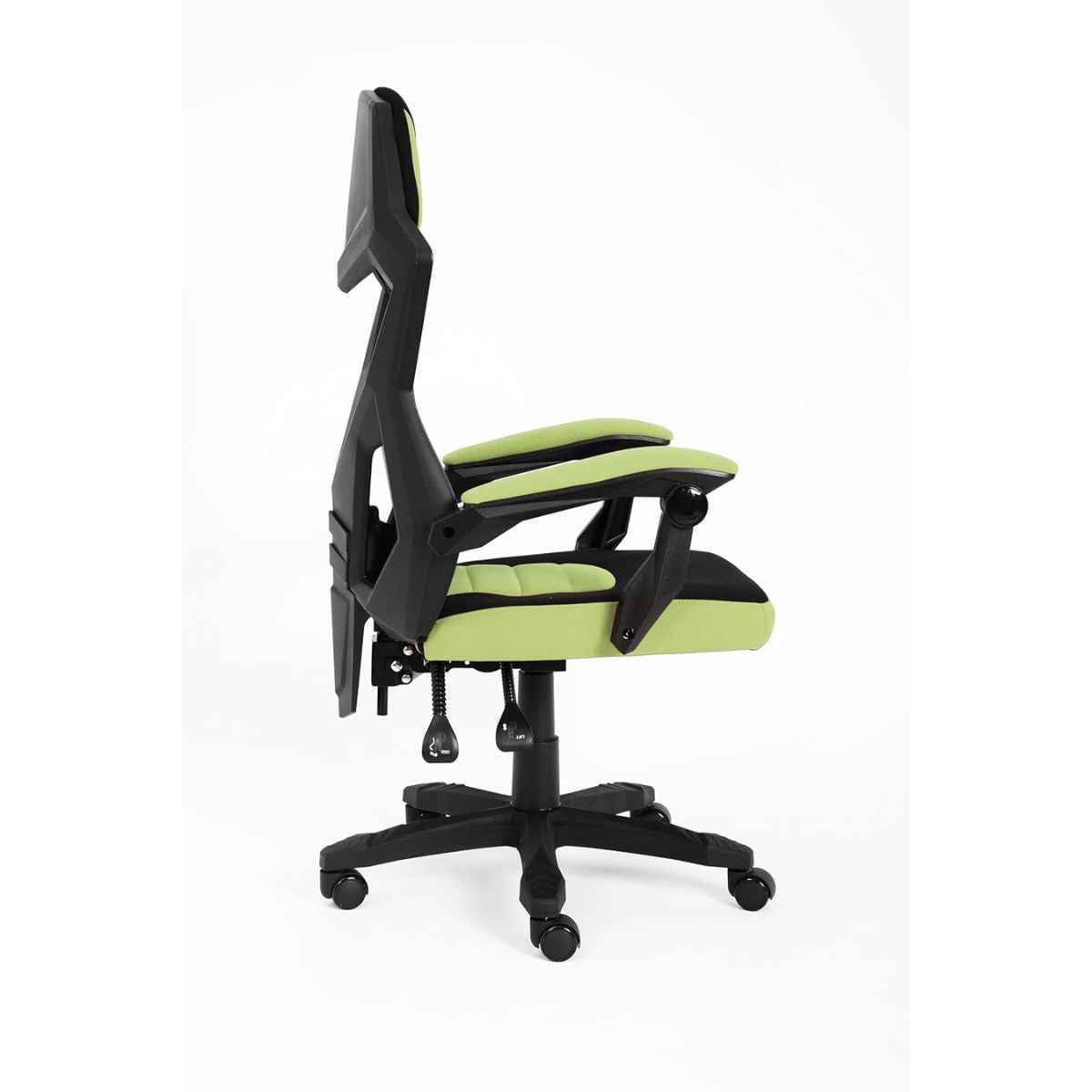 GamerTek Ignite Gaming Chair – Breathable Mesh & Fabric, Ergonomic Design, 120kg Capacity