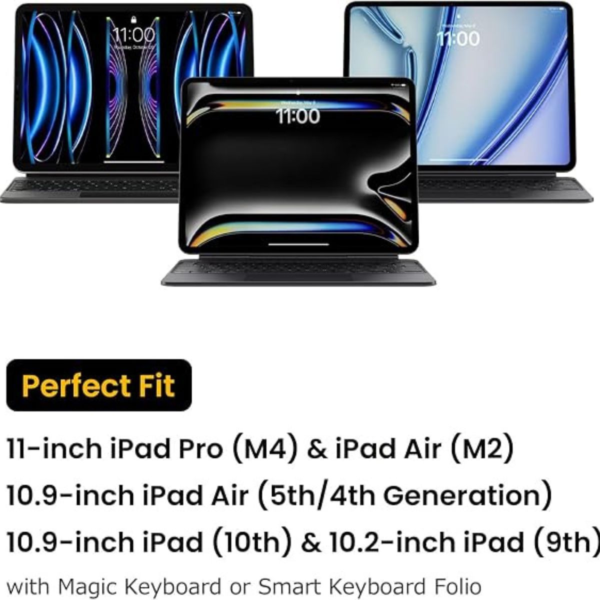 Tomtoc iPad Case | Protective Portfolio Case | Rugged EVA Shell | Accessory Storage | A06-002/005