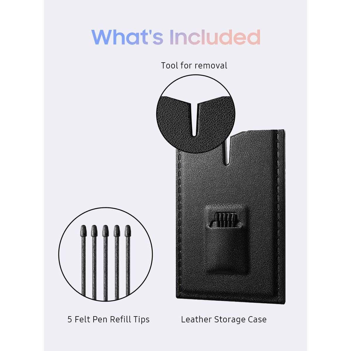 iFLYTEK AINOTE Air 2 Stylus Pen Replacement, 5-Pack, Black | XF-DX-W3TI