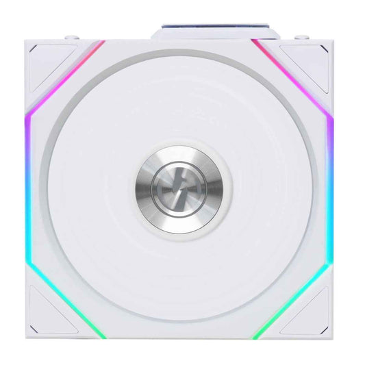 Lian-Li UNI FAN TL 120 Wireless Case Fan – 120mm, 2600 RPM, 90.1 CFM Airflow, FDB Bearing, Single Pack | Black / White