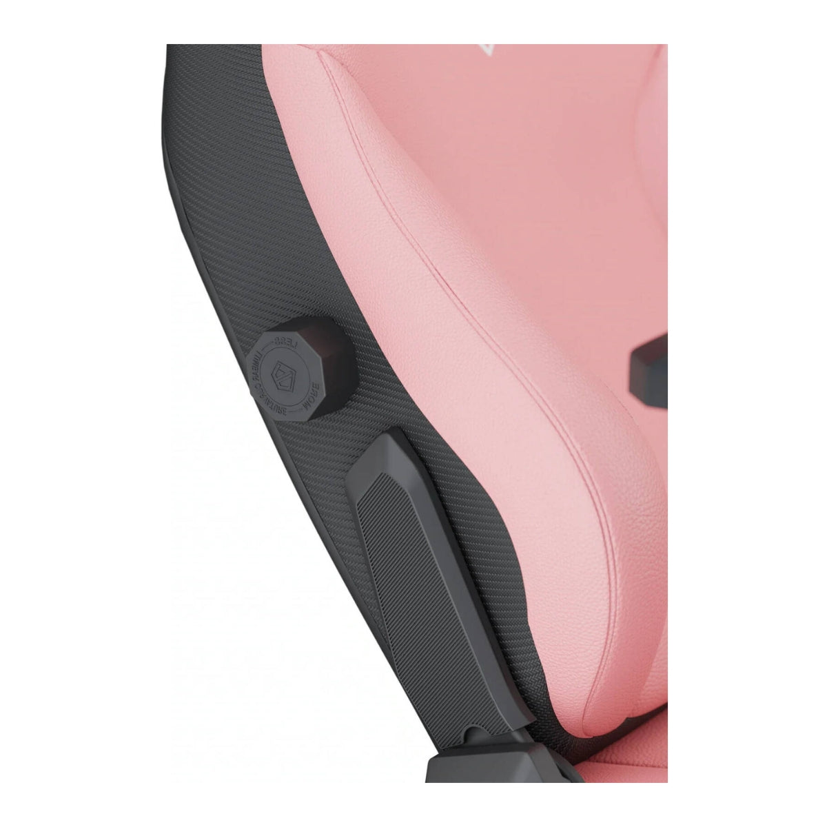 AndaSeat Kaiser 3 Series Premium Gaming Chair, Premium PVC Leather, Large, Heavy-Duty Aluminum Wheel Base, Class-4 Gas Piston, 5MM PU Covered Wheels | Creamy Pink