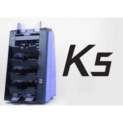 Kisan K5 Desktop high speed 4+1 Pocket Fitness Sorter, 1000 Banknotes Hopper Capacity, 200 Banknotes Stacker Capacity, 20 Auto/Mix (20), Face & Orientation, S/N (OCR), Up to 48 Currencies