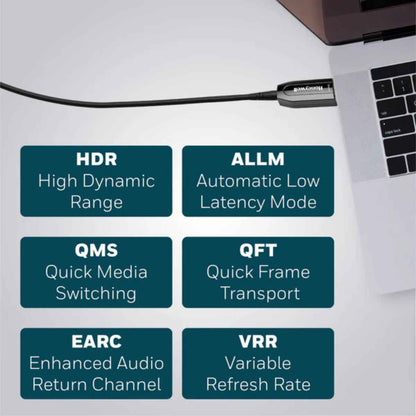 Honeywell HDMI AOC 2.1 Complaint 30M/50M, 48GBPS, Supports UHD Resolution of 8K@60Hz, Male-to-Male, High-Speed Fiber Optics Cable, Compatible with TV, Gaming Console, etc.
