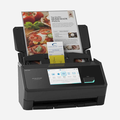 ScanSnap iX2500 Wi-Fi Enabled Touch Screen Document Scanner – Standard Edition (Black), High-Speed Duplex ADF, 600 dpi, Cloud &amp; Mobile Scanning