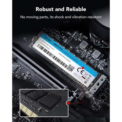 Lexar NM610PRO 1TB M.2 2280 PCIe Gen3x4 NVMe Internal SSD – 3300MB/s Read, 2600MB/s Write, Shock Resistant
