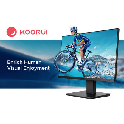 KOORUI P02 Monitor – 23.8" FHD IPS Display, 100Hz Refresh Rate, Up to 5ms Response Time, FreeSync &amp; G-Sync Compatible, Built-In Speakers