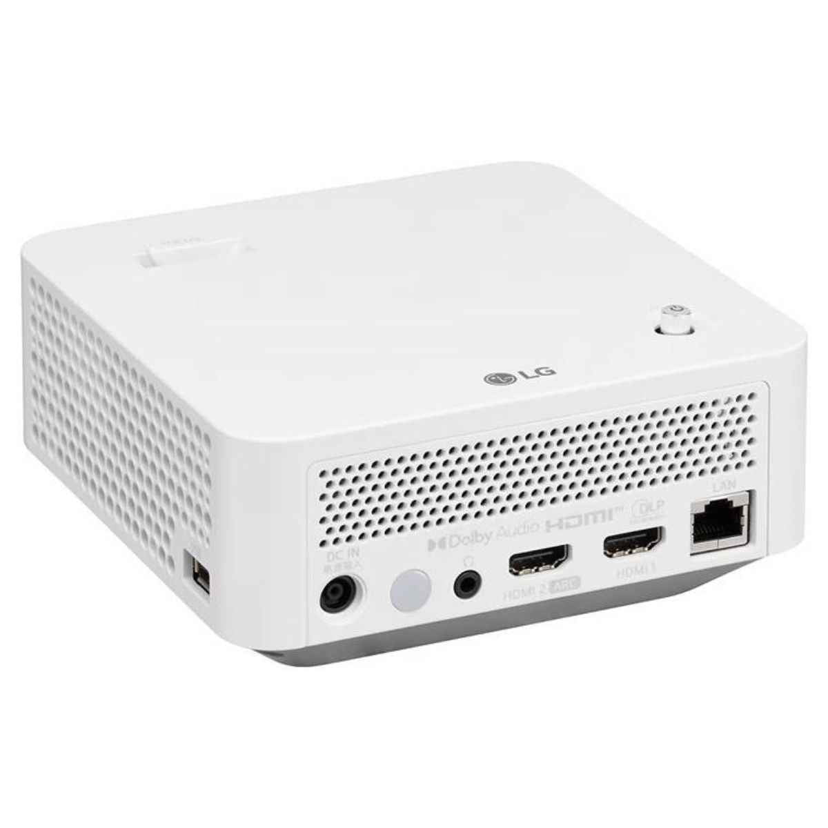 LG CineBeam PF510Q Smart Portable Projector, 450 ANSI Lumens, DLP Display Type, 16:9 Aspect Ratio, 1920x1080 Native Resolution, Fixed Zoom, 5W Mono Speaker, White | LGPF510Q