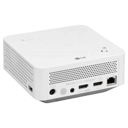 LG CineBeam PF510Q Smart Portable Projector, 450 ANSI Lumens, DLP Display Type, 16:9 Aspect Ratio, 1920x1080 Native Resolution, Fixed Zoom, 5W Mono Speaker, White | LGPF510Q