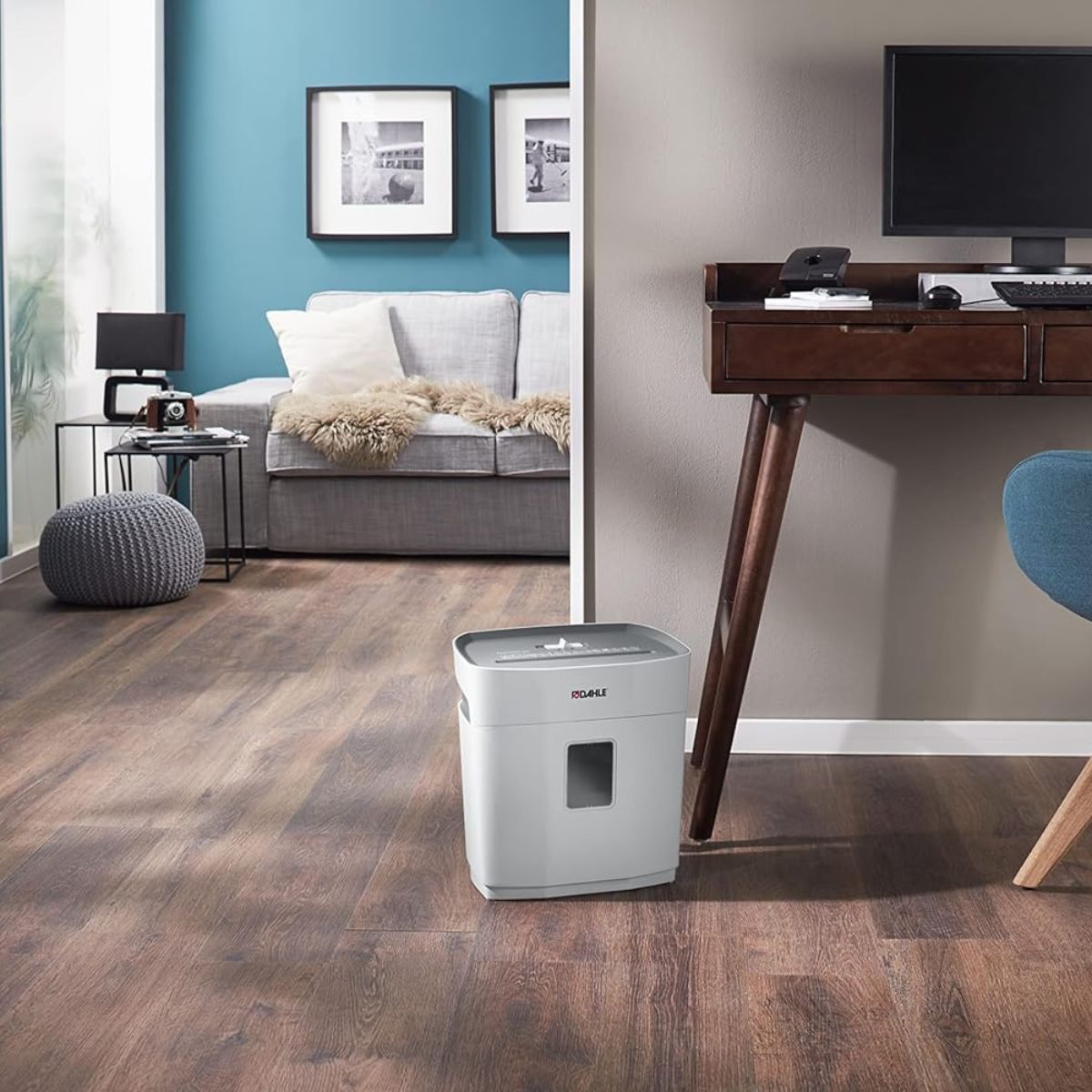 Dahle PaperSAFE PS100 Cross Cut Shredder, 5 x 18mm Particle Cut, P-4 Security Level, 5 Sheets Capacity, 12L Bin | DHL 23100-16609