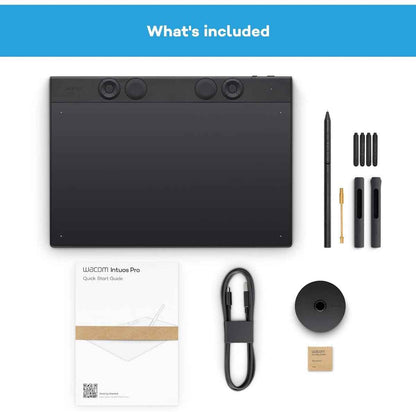 Wacom Intuos Pro Medium - Innovative Graphics Tablet Including Wacom Pro Pen 3, Compact & Lightweight - Versatile Choice as a Drawing Tablet for Illustrators, Designers & Photo Editors