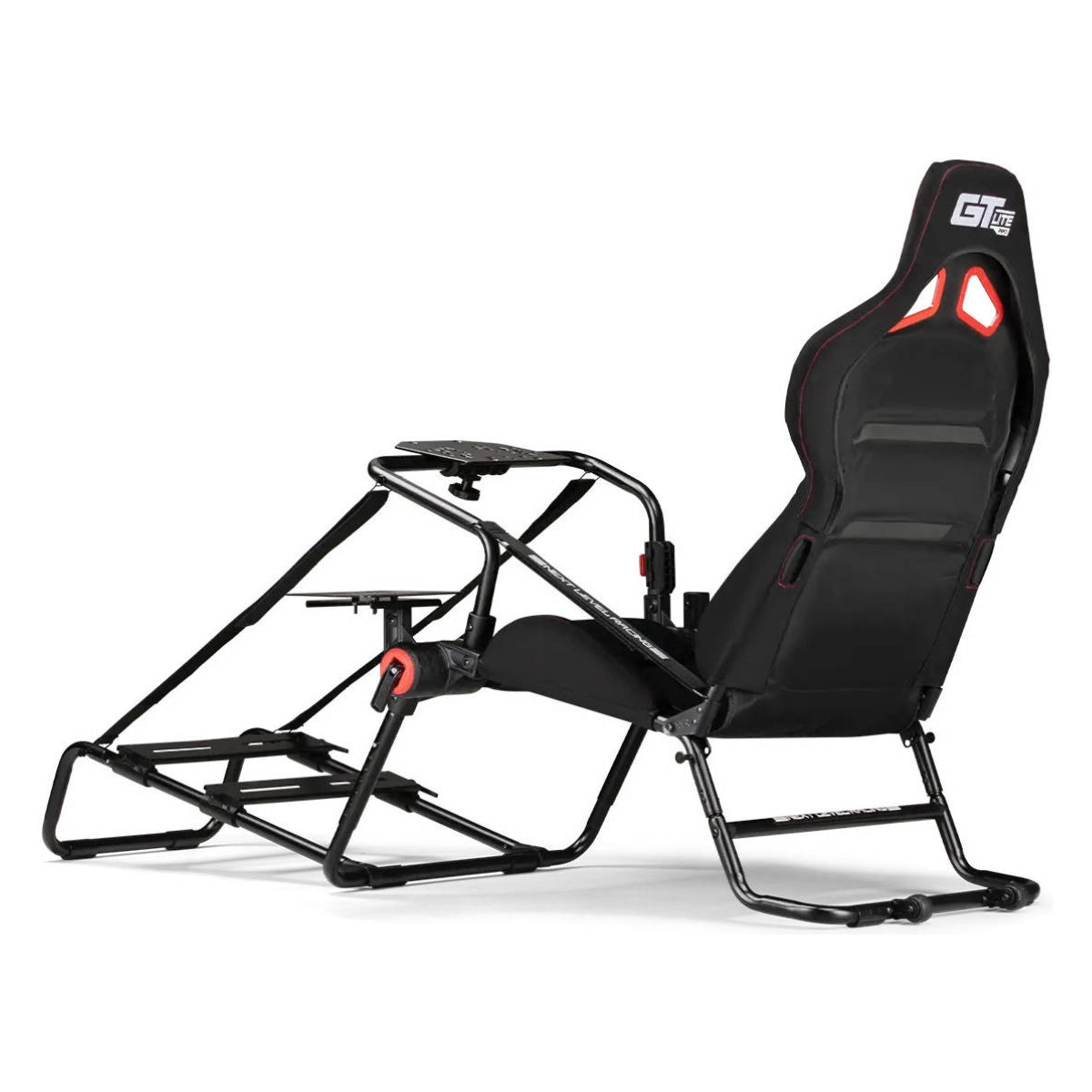 Next Level Racing GT Lite Pro Folding Cockpit, Direct Drive Wheelbases up to 13Nm, Tool-Free Adjustment, 150kg Max Weight Support, 120 - 210cm Height Support