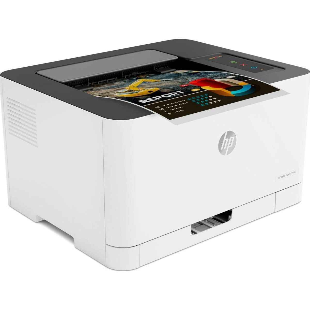 HP Color Laser 150a Printer – Print Speed Up to 19 Pages Per Minute, Compact A4 Color Laser Printer, White | 4ZB94A