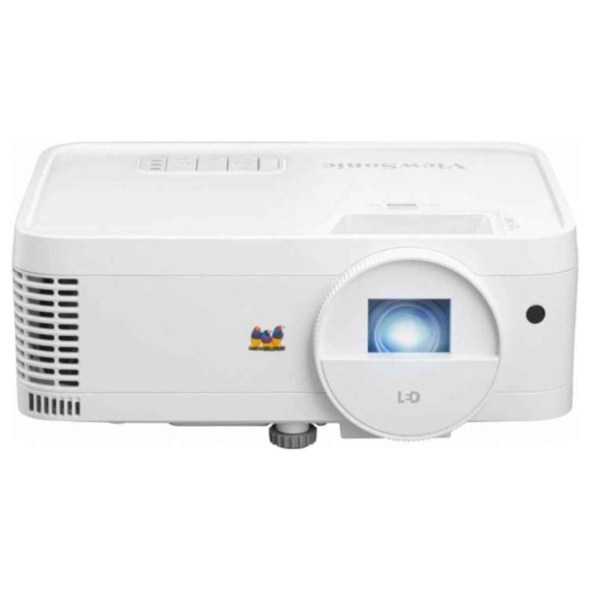 Viewsonic LS500 WXGA LED Business - Education Projector, 3000 ANSI Lumens, 30000 Hour Lifespan, Instant Power On/Off, 360° Projection, 1.55-1.70 Throw Ratio, 30"-300" Image Size, White | LS500WHE