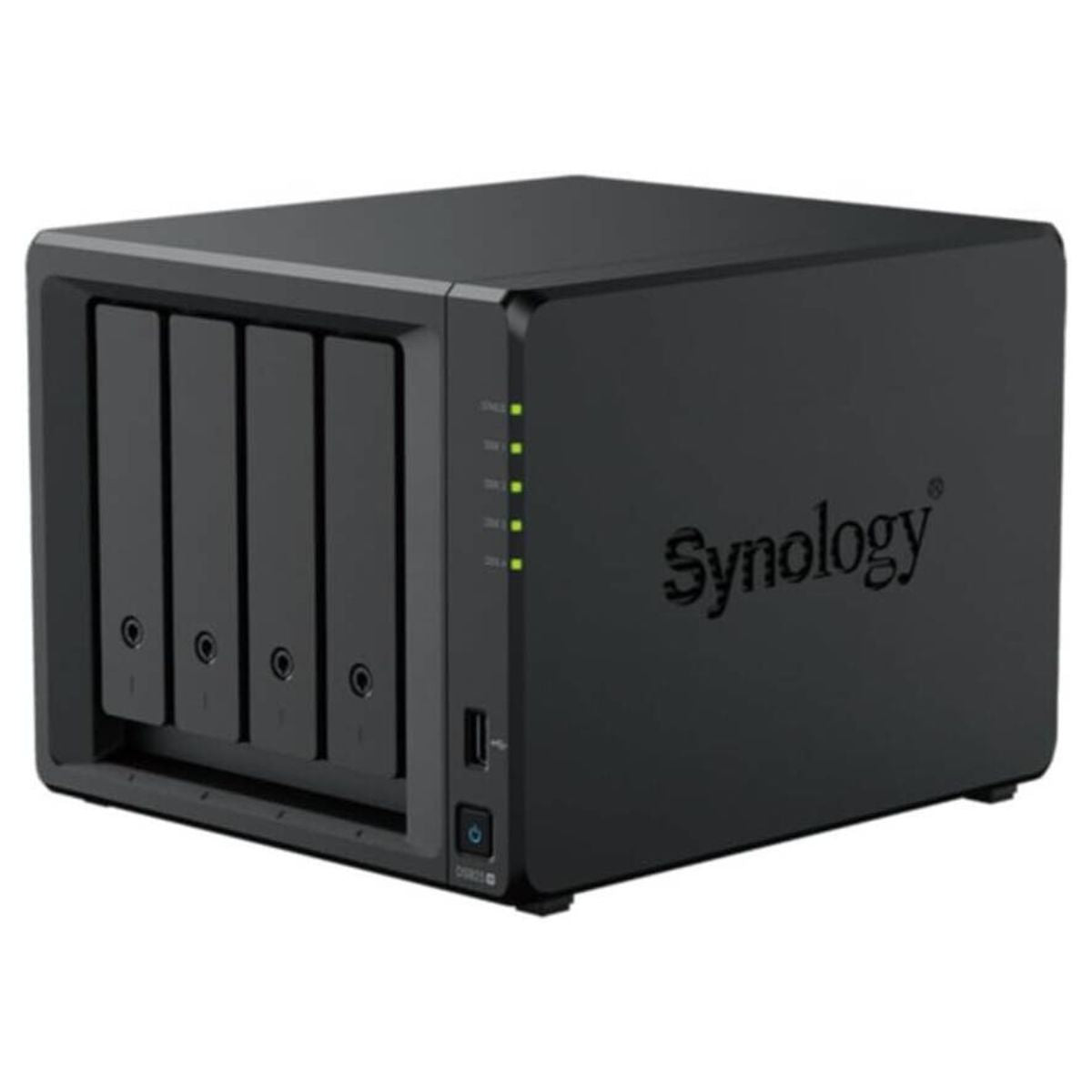 Synology DiskStation DS925+ 4-Bay NAS Server | AMD Ryzen V1500B Processor | 4GB RAM | Hot-Swappable Drive Bays | NVMe SSD Support | Black | DS925+