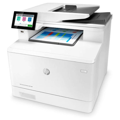 HP M480F Color LaserJet Enterprise Multifunction Printer, Up To 29ppm Print Speed, Auto Duplex, 4.3'' Color Touch, 50 Sheet ADF, 250 Sheets Input Tray, Print / Copy / Scan / Fax, White | 3QA55A