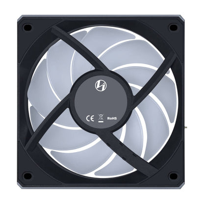 Lian-Li UNI FAN CL Wireless Computer Fan – 120mm, 2150 RPM, 77.34 CFM Airflow, FDB Bearing, Pack of 3 | Black / White