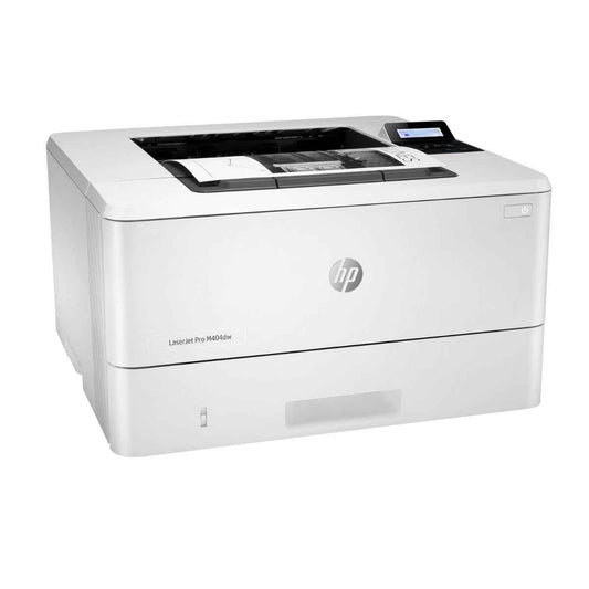 HP LaserJet Pro 404dw A4 Laser Printer, LCD Display, Up to 40ppm Print Speed, 1200x1200 dpi Resolution, Up to 80000 Pages Duty Cycle, USB,Ethernet,Wi-Fi, White | W1A56A