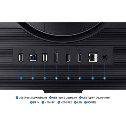 Samsung Odyssey G7 (G70D) Gaming Monitor, 32" IPS Display, 4K UHD Resolution, 144Hz Refresh Rate, 1ms (GtG) Response Time, AMD FreeSync Premium Technology, 1B Color Support, Black