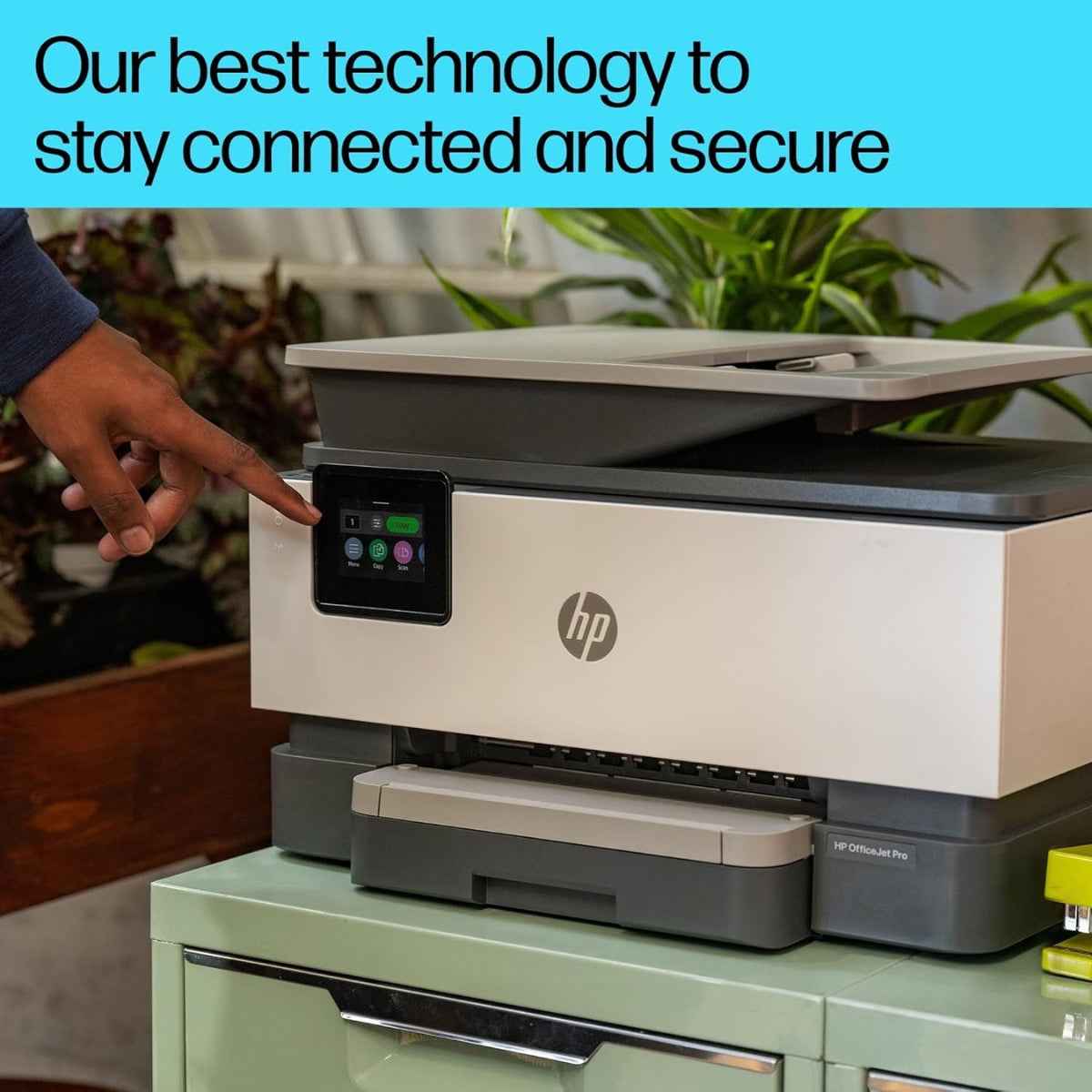 HP OfficeJet Pro 9120 All-in-One Printer - Wireless, Automatic document feeder, Two-sided printing, Two-sided scanning, Scan to PDF/Email, Touchscreen - 4V2M9C