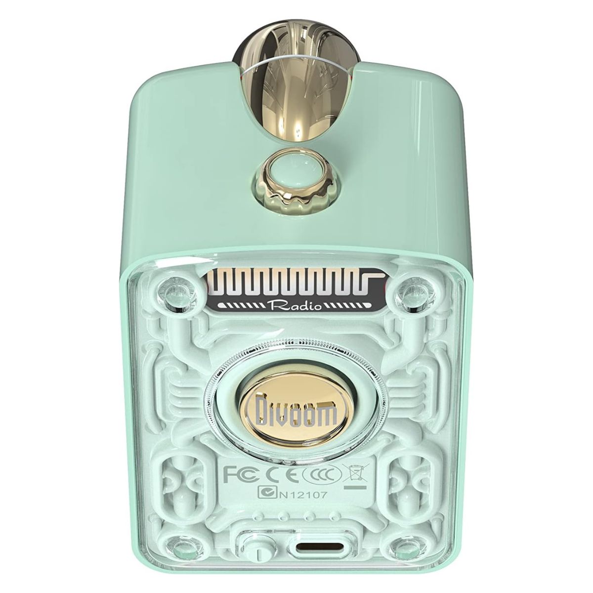 Divoom Fairy-OK Portable Bluetooth Speaker, 7 Voice Modes, Mini Microphone, 10W Output Louder Sound, 2000mAh for 6 Hours, Bluetooth 5 Connectivity, Pink, Green