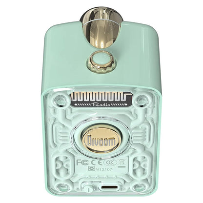 Divoom Fairy-OK Portable Bluetooth Speaker, 7 Voice Modes, Mini Microphone, 10W Output Louder Sound, 2000mAh for 6 Hours, Bluetooth 5 Connectivity, Pink, Green