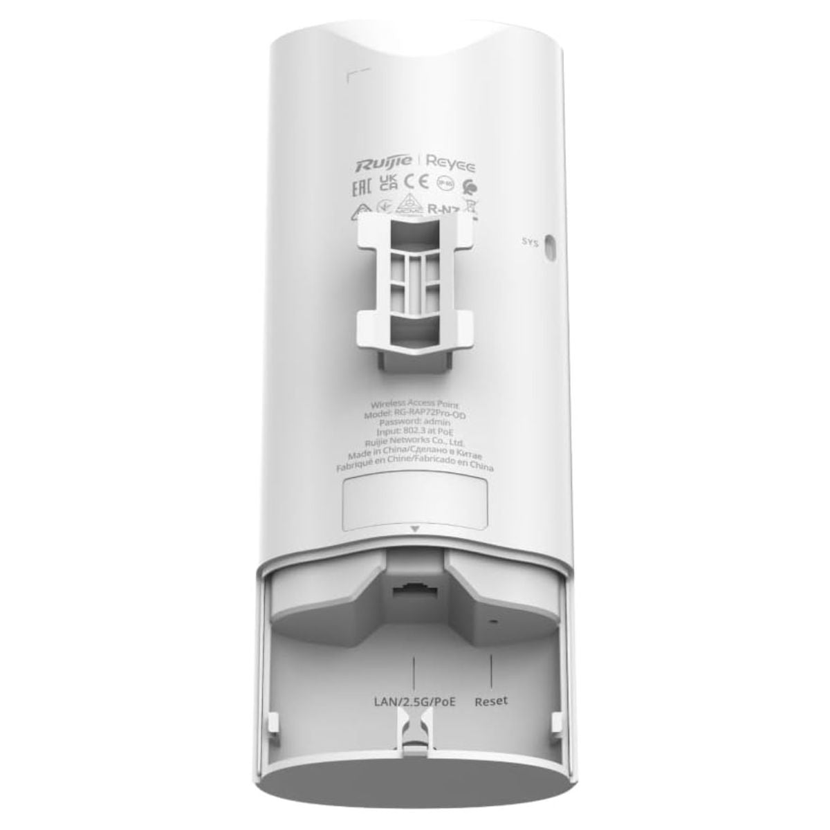 Ruijie Reyee RG-RAP72Pro-OD BE5040 Wi-Fi 7 Indoor/Outdoor Access Point – Dual-Radio, 2.5GbE, IP65