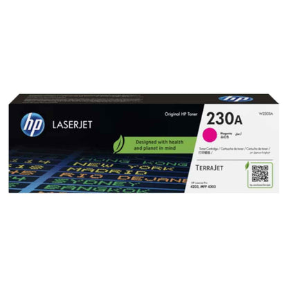 HP 230A  Original Color Toner Cartridge – Cyan, Magenta, Yellow – For HP Color LaserJet Pro MFP 4303dw