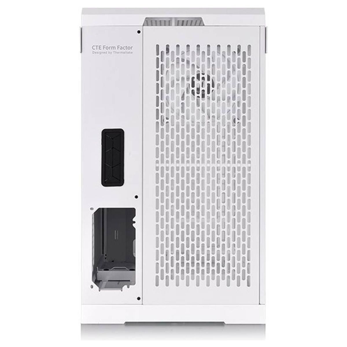 Thermaltake CTE C700 Air Snow ATX MT PC Case, Centralized Thermal Eficiency, Tempered Glass Side Panel, Up to 360mm AIO & 3*140mm Pre-Inst Fans, USB 3.2 Type-C*1, USB 3.0*2, White | CA-1X7-00F6WN-00